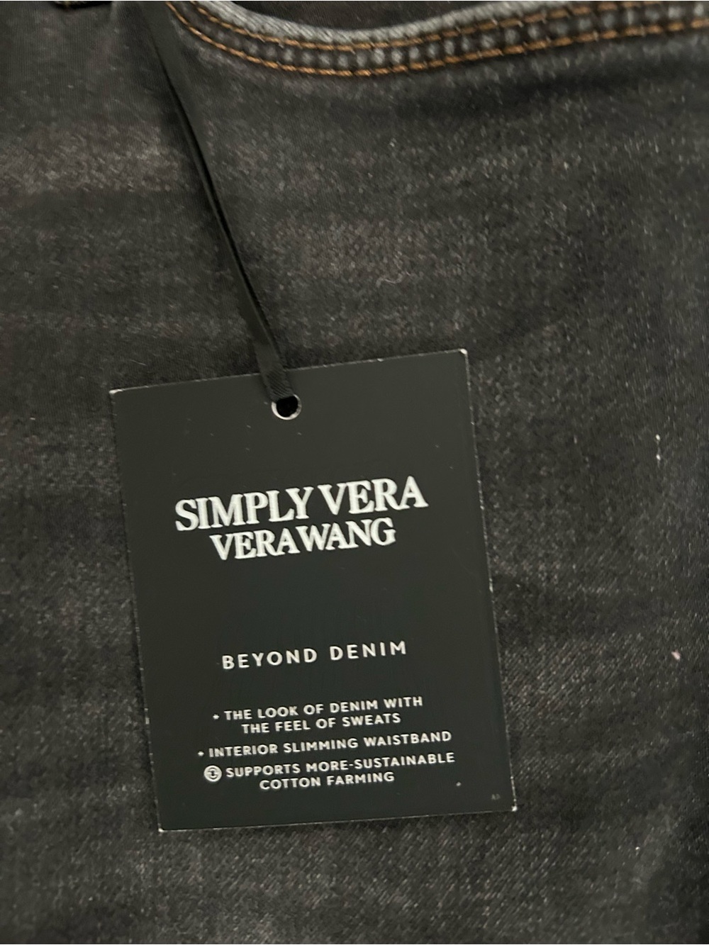 ✅ NWT Simply Vera Vera Wang Beyond Denim High Rise Skinny Jeans Size 10 - Picture 5 of 6